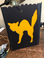 Load image into Gallery viewer, Cat Silhouette Lantern with Candle Lamp
