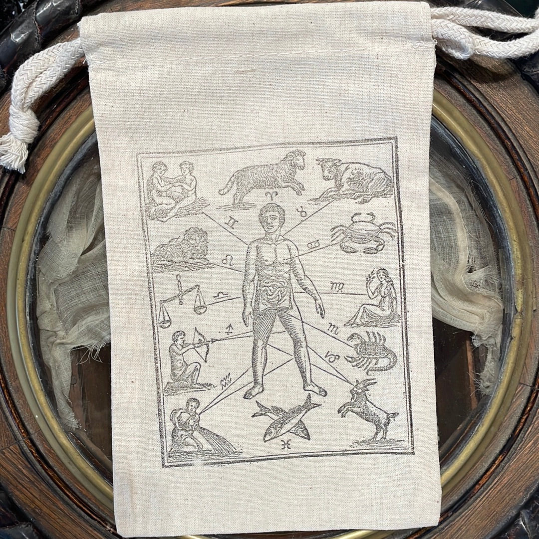 Letterpress Muslin Treat Bags