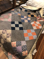 Load image into Gallery viewer, Antique Patchwork Calico Quilt
