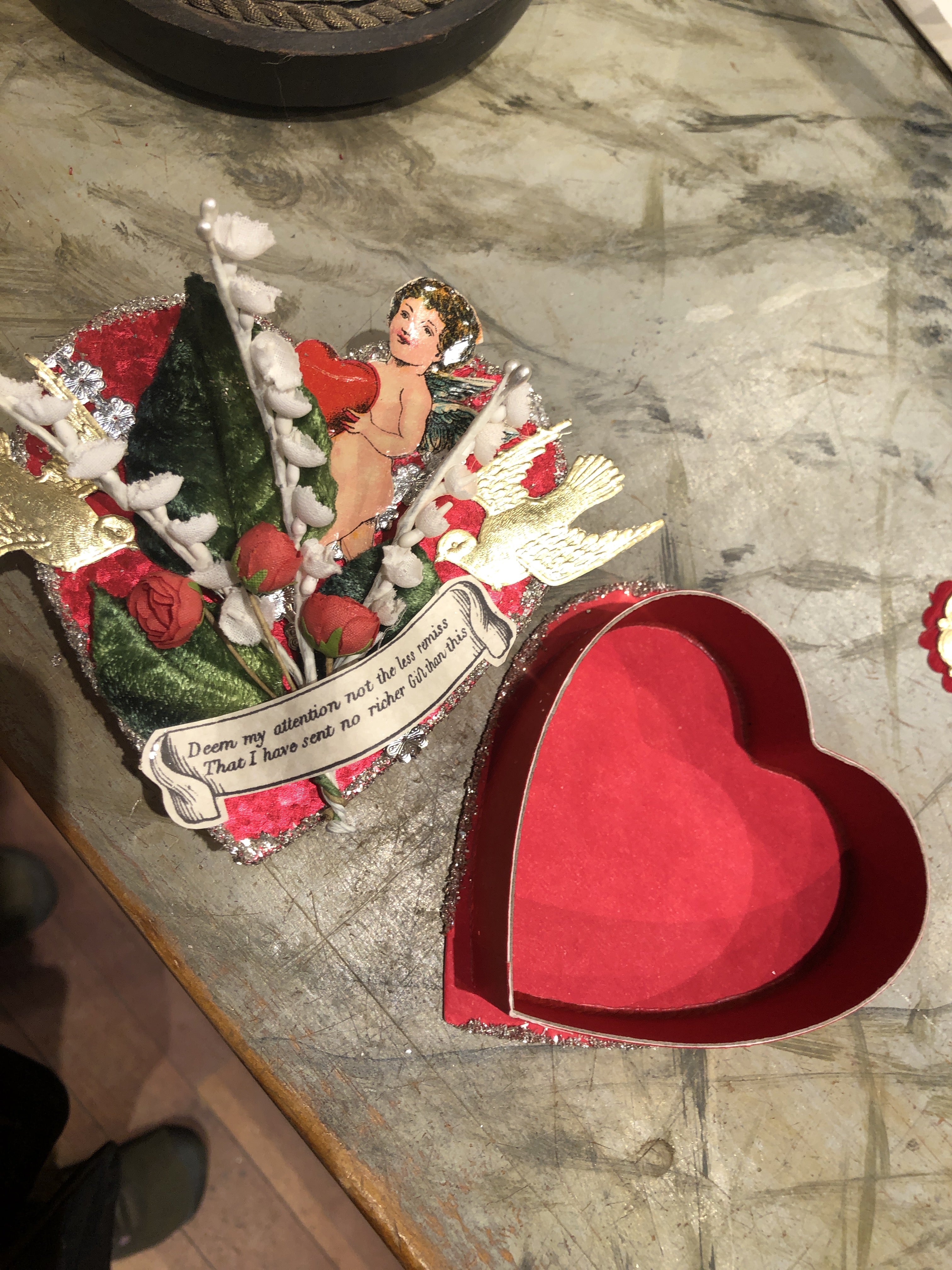 Vintage Sweet Heart Gift Box Kit