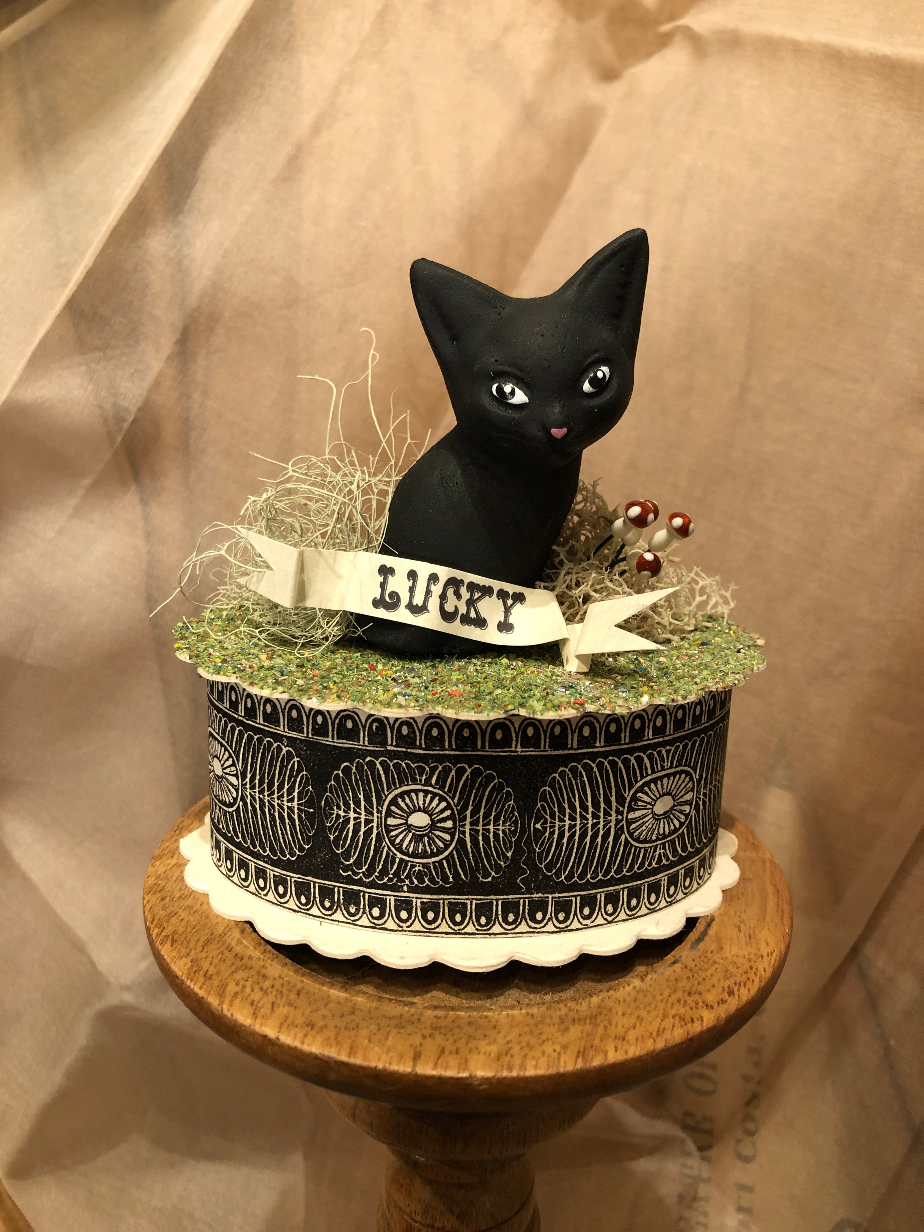 Lucky Black Kitten Box