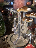 Load image into Gallery viewer, Glittery Candelabra Ornament
