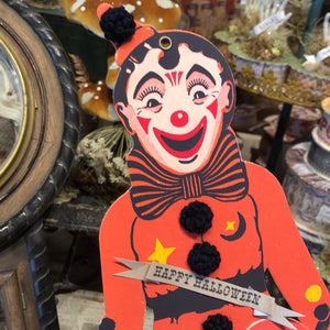 Charming Vintage Clown with Jointed Legs
