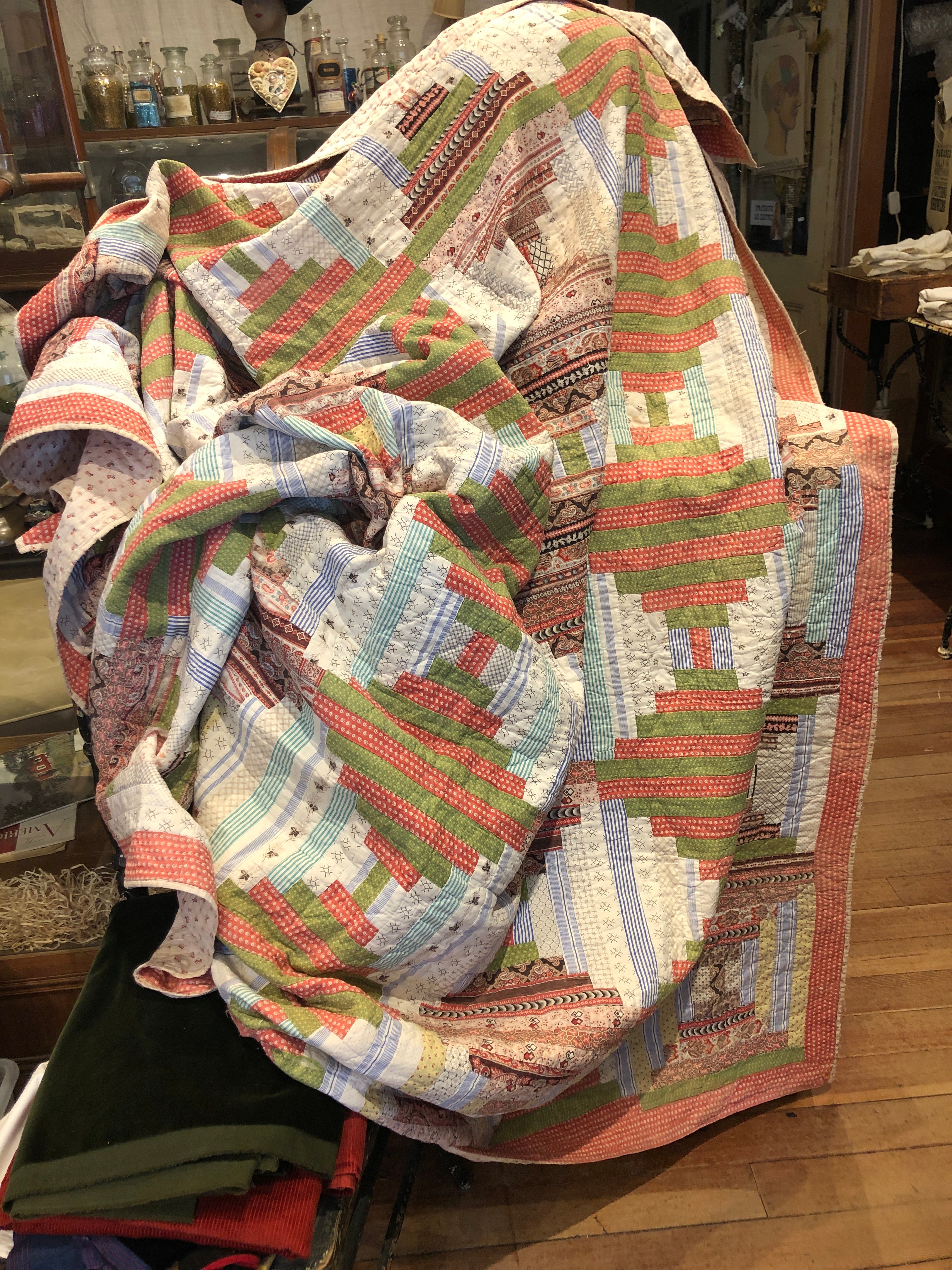 Antique Log Cabin Quilt