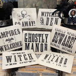 Load image into Gallery viewer, Halloween Letterpress Signs
