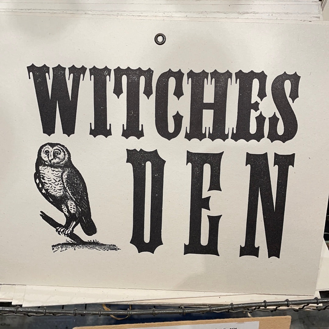 Halloween Letterpress Signs