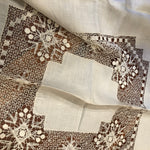 Load image into Gallery viewer, Antique Lacy Linen Tablecloth
